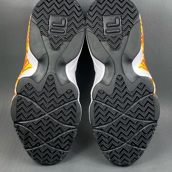 ✅ FILA MB BOLD Castlerock / Black / Shocking Orange SNEAKERS MENS SIZE 12 - Picture 7 of 8